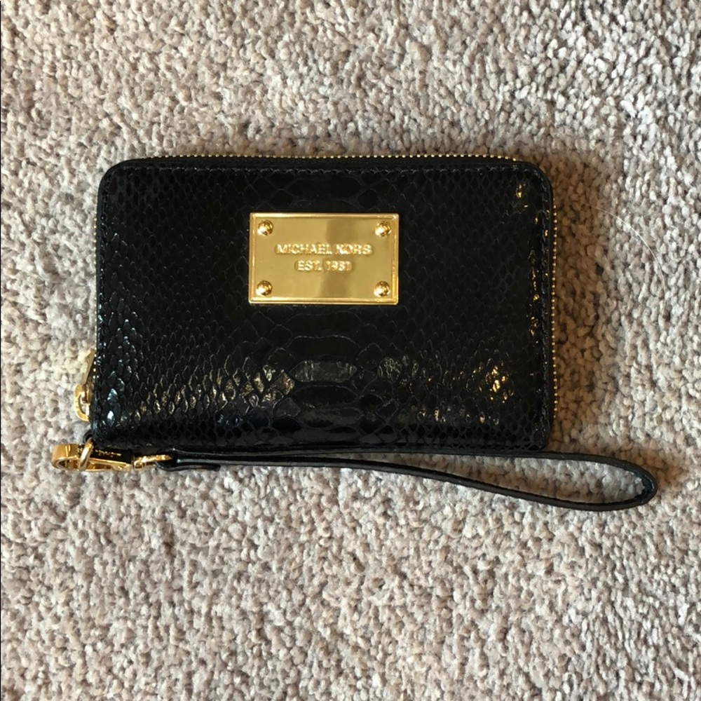 New Michael Kors Black Mini Clutch